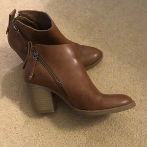 Brown booties
